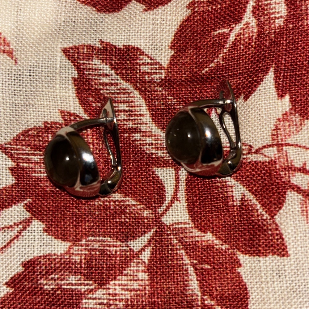 Beautiful green stone earrings